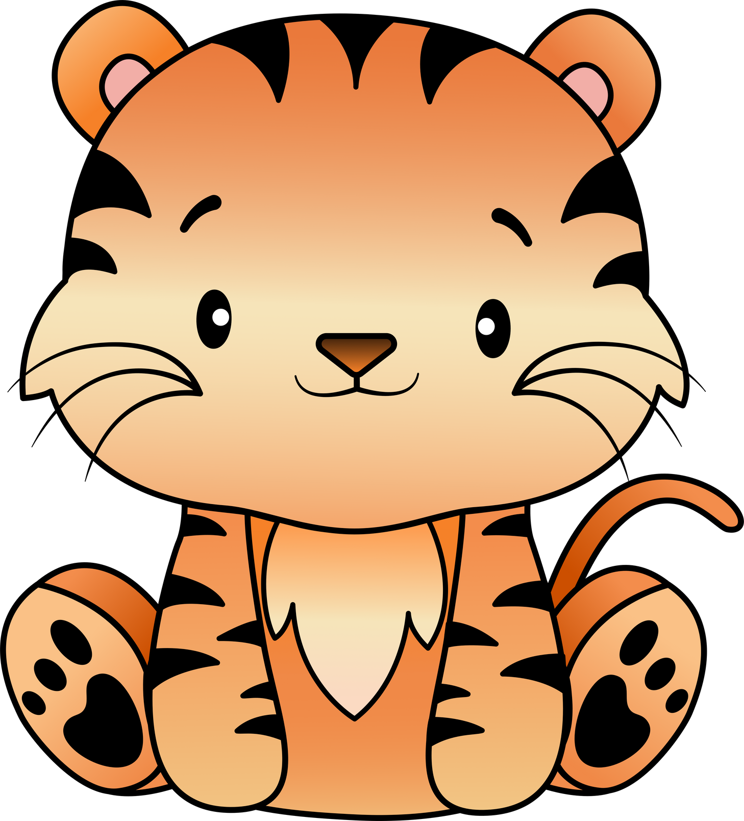 Cute Tiger Illustration